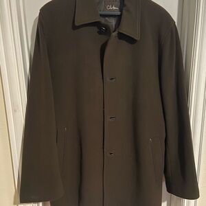 Cole Haan Men's Dark Brown Coat Large Fits 44 chest